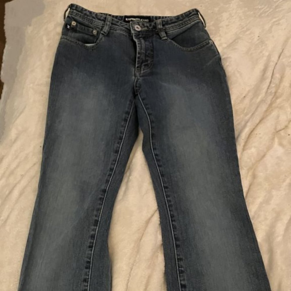 Vintage- Late 90's - Early 2000’s Express Flare Jeans Size 1/2